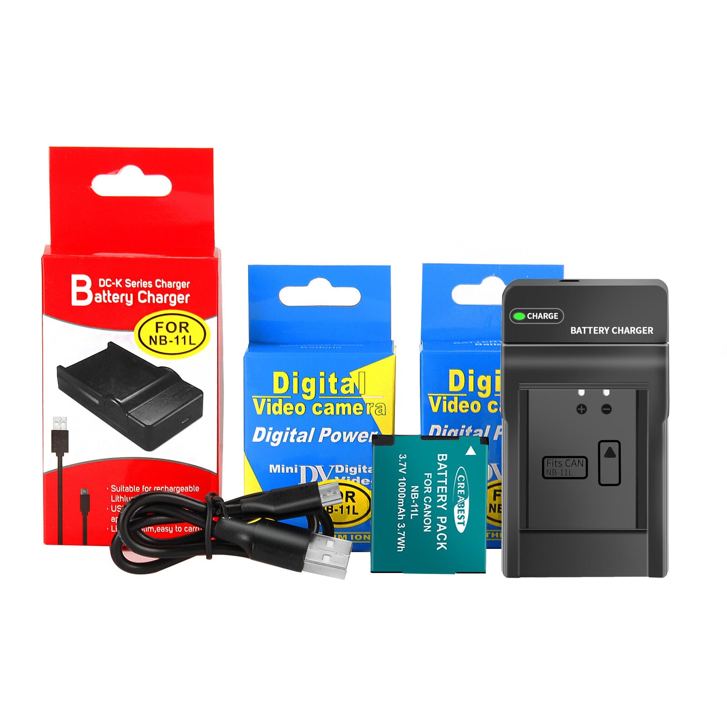 2x NB-11L/11LH Batterie+Chargeur Pour Canon SX410 SX420 SX430 IS IXUS 180 185 190