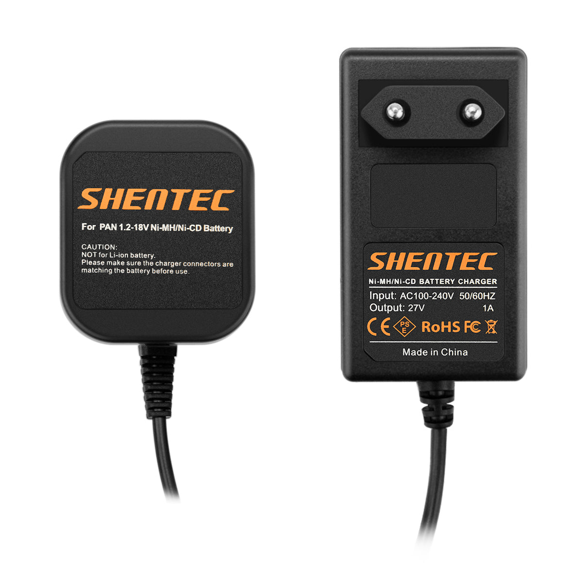 Chargeur de batterie SHENTEC pour batteries Panasonic 7.2V-18V Ni-MH/Ni-Cd EY9106B EY9200 EY9001 EY9005B
