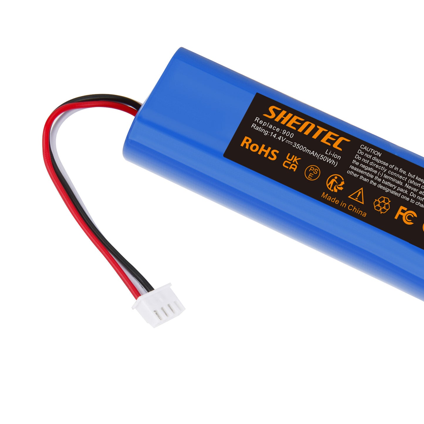SHENTEC Batterie de remplacement Li-ion 3.5Ah 14,4V pour Ecovacs Deebot Ozmo 900 901 905 920 S01-LI-148-2600