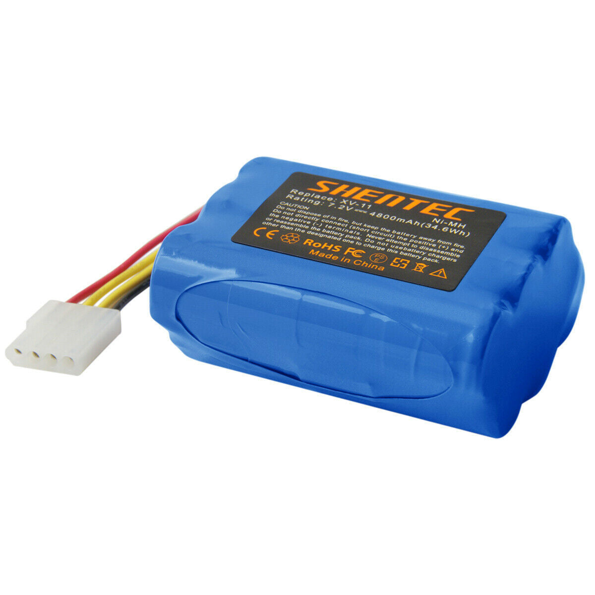 SHENTEC 4800mAh 7.2V BATTERIE DE REMPLACEMENT POUR NEATO XV-11 XV-12 XV-14 XV-15 XV-21 XV-25 205-0001