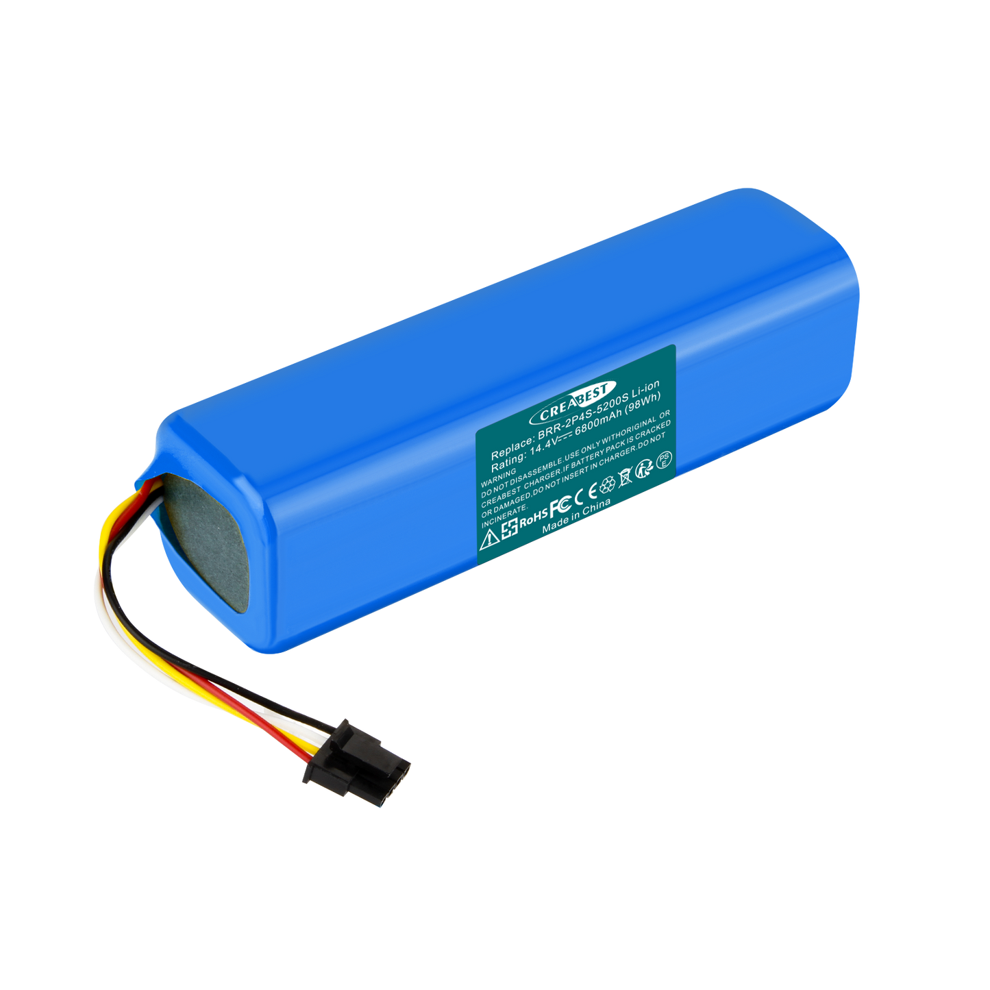 SHENTEC 14.4V 6800nAh BRR-2P4S-5200S BATTERIE DE REMPLACEMENT LI-ION POUR XIAOMI ROBOROCK T4 T6 T7 MIJIA S7