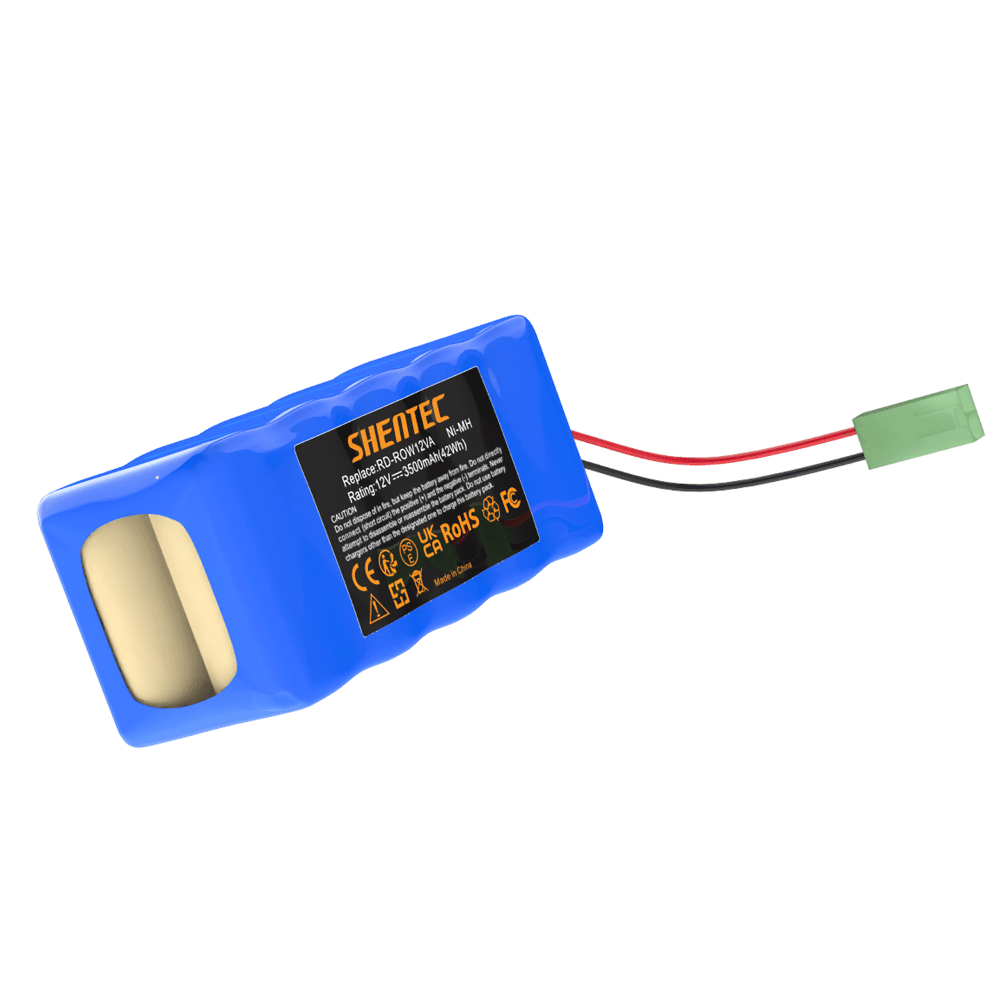 SHENTEC Batterie de remplacement 3,5Ah 12V pour RD-ROW12VA pour Rowenta RH846301 RS-Rh5488 RH846501