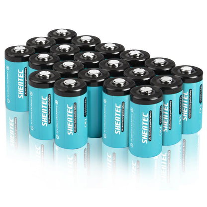 SHENTEC 20 PCS 1000mAh 3Volt CR-2 CR2 PILE AU LITHIUM POUR DR2R DLCR2 KCR2 CR17355