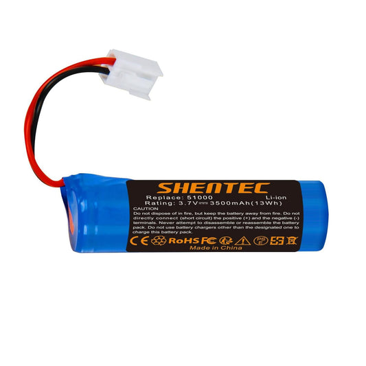 SHENTEC Batterie de remplacement Li-ion 3.7V 3500mAh pour nettoyeur de vitres Leifheit Dry&Clean 51000, 51002, 51113, 51114