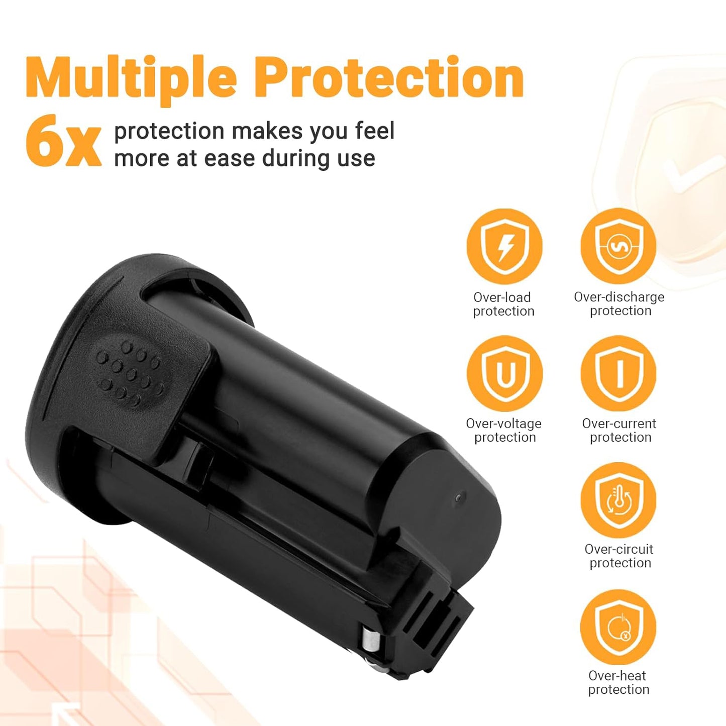 SHENTEC 3000mAh 12V Lithium-Ion Replacement Battery Compatible with Dremel