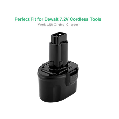SHENTEC 3000mAh 7.2V Battery Compatible with Dewalt