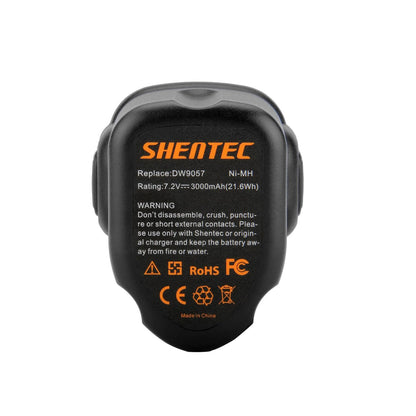 SHENTEC 3000mAh 7.2V Battery Compatible with Dewalt