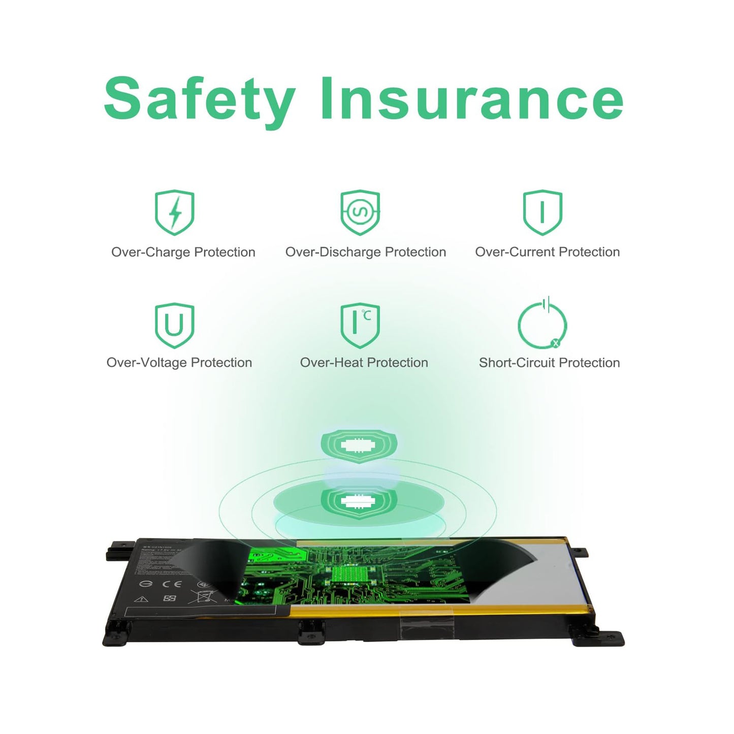 SHENTEC 7.6V 38Wh C21N1509 Battery for Asus Vivobook