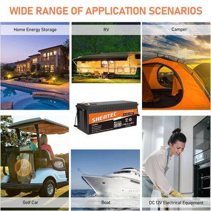 SHENTEC 24V 100Ah Lithium LifePO4 Battery with 100A BMS