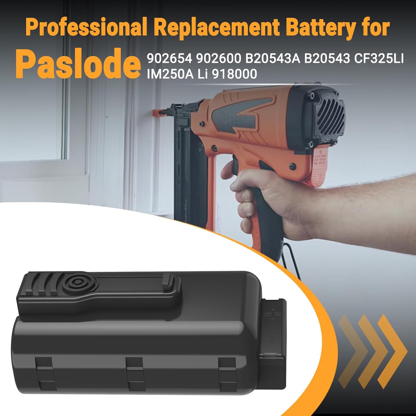 SHENTEC 2 Pack 7.4V 2.5Ah  2500mAh Battery Compatible with Paslode