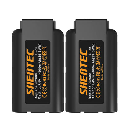 SHENTEC 2 Pack 7.4V 4.0Ah Battery Compatible with Paslode