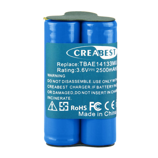 Batterie de remplacement Ni-MH 2.5Ah 3.6V pour aspirateur à main AEG Electrolux Junior Type TBAE14133M