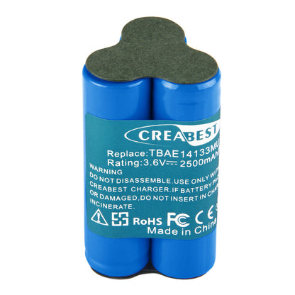 Batterie de remplacement Ni-MH 2.5Ah 3.6V pour aspirateur à main AEG Electrolux Junior Type TBAE14133M