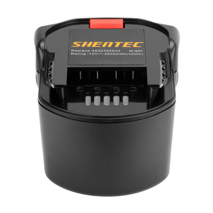 SHENTEC Batterie de remplacement Ni-MH 12V 3,5Ah pour AEG B1214G BS12G BS12X 4932352532 4932399697 4932399696