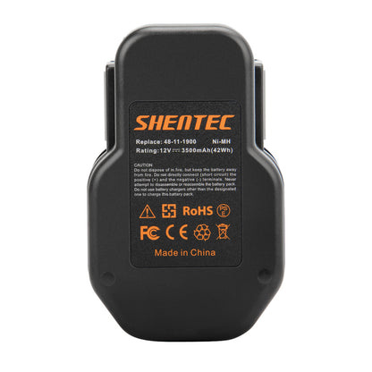 SHENTEC 12V 3500mAH Ni-MH BATTERIE DE RECHANGE POUR AEG M1230 YTB001 MXM12 BS2E12T 4932353639