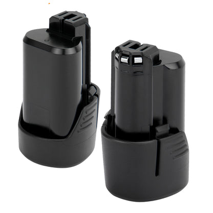 SHENTEC 2X 3,0AH 10,8V Batterie de remplacement Li-ion pour Bosch BAT411 BAT413 GSR GDR GWI GSA GMF