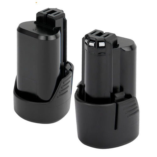 SHENTEC 2X 3,0AH 10,8V Batterie de remplacement Li-ion pour Bosch BAT411 BAT413 GSR GDR GWI GSA GMF