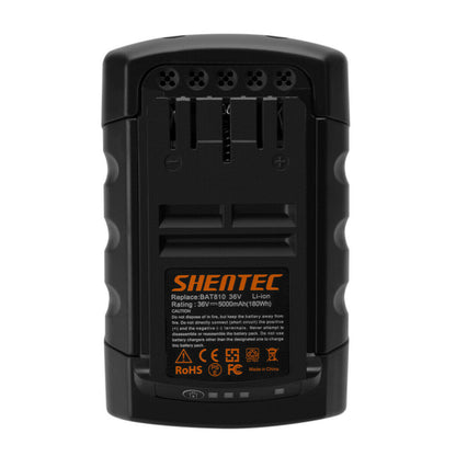 SHENTEC 2 X 5.0Ah 36V LI-ION BATTERIE DE REMPLACEMENT POUR BOSCH BAT810 GSB GSR 36 V-LI GBH 36 VF-LI BAT818