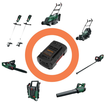SHENTEC Batterie de remplacement Li-ion 36V 5aH pour Bosch Rotak 32 LI 34 LI 37 LI 43 LI Bosch 36V BAT810 BAT836 BAT840 D70771 2607336003