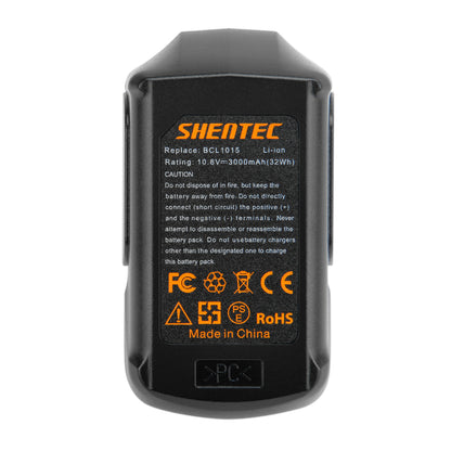 Batterie Li-ion SHENTEC .0Ah 10.8V pour Hitachi BCL1015 BCL1030 FCR10DL DB10DL 329370 329369