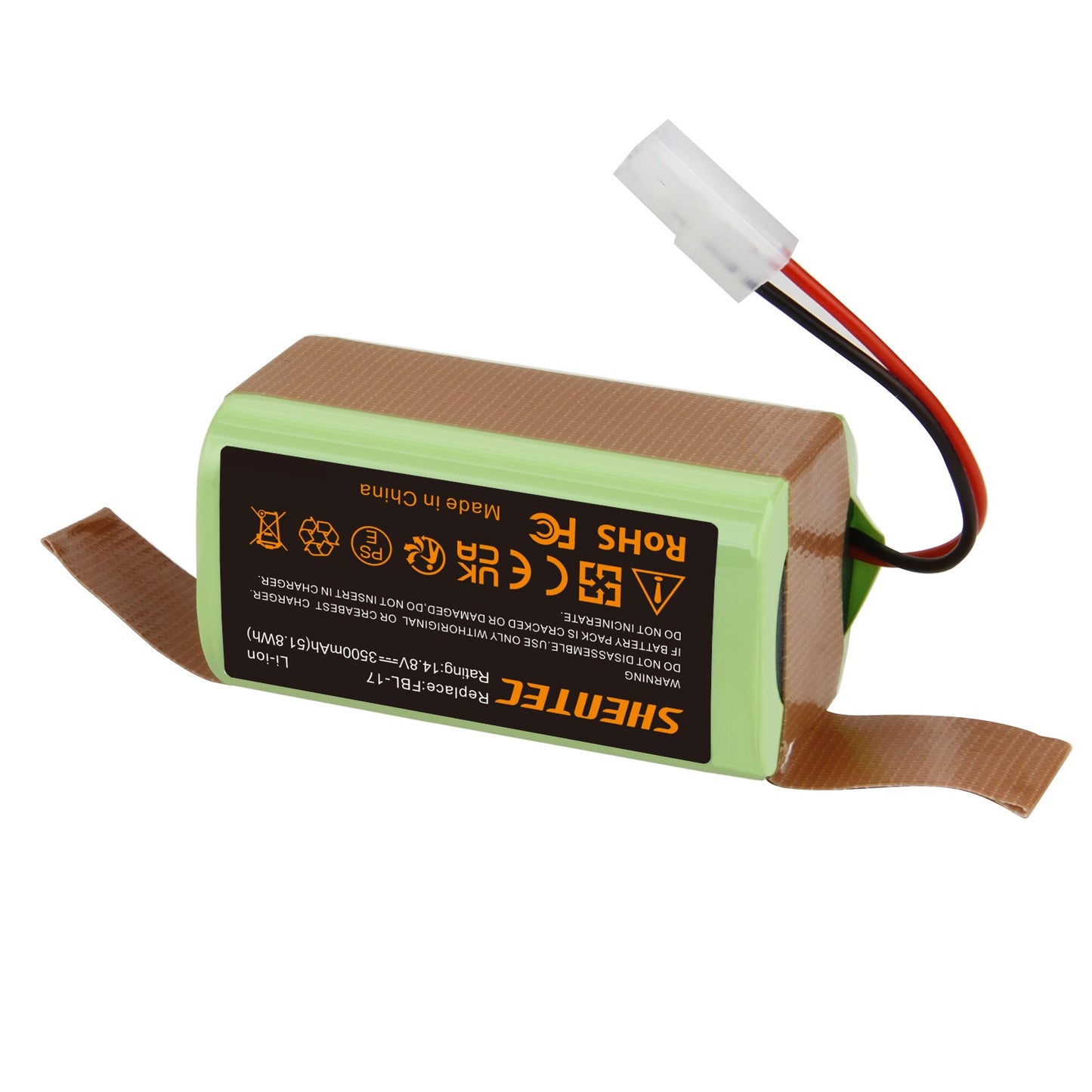 SHENTEC Batterie 14,8 V 3,5 Ah pour Bissell EV675, 2503, 2933, 2859, 3115, Bob Sweep WJ540011