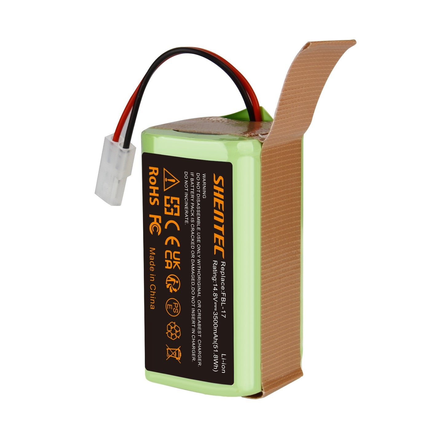 SHENTEC Batterie 14,8 V 3,5 Ah pour Bissell EV675, 2503, 2933, 2859, 3115, Bob Sweep WJ540011