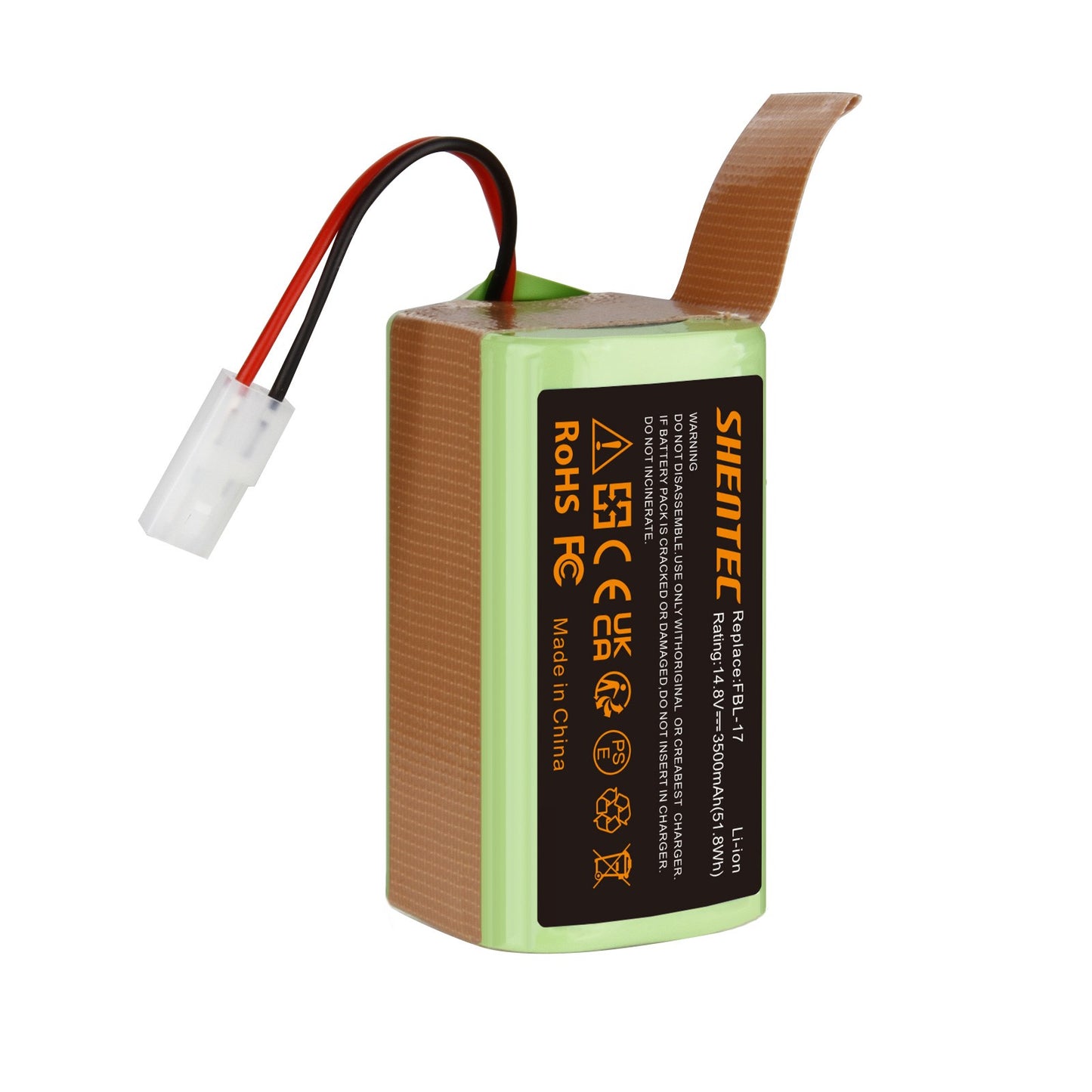 SHENTEC Batterie 14,8 V 3,5 Ah pour Bissell EV675, 2503, 2933, 2859, 3115, Bob Sweep WJ540011