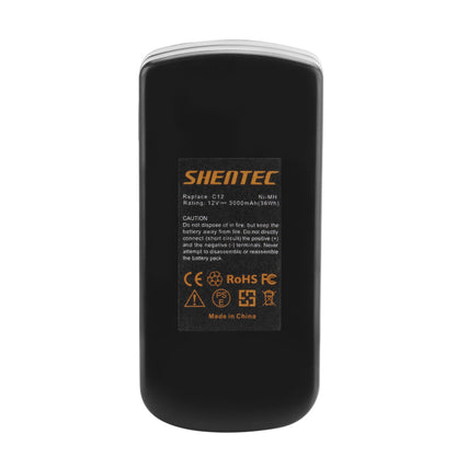 SHENTEC Batterie Ni-MH 3,5Ah 12V pour Festool C12 C12LI T12+3 BPC12 BPS12C BPS12S