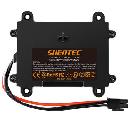 SHENTEC 3.0Ah 18V Li-ion Batterie pour Bosch Indego F016L69176 F016104898 5INR19/66 S+400