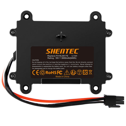 SHENTEC 3.0Ah 18V Li-ion Batterie pour Bosch Indego F016L69176 F016104898 5INR19/66 S+400