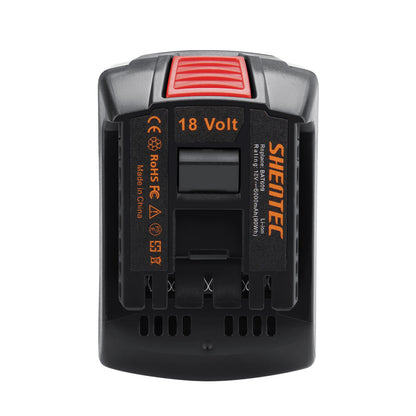 SHENTEC 2x Batterie Li-Ion 18V 6Ah pour BOSCH GDR GSR GSB GWS GBH GDS BAT618 BAT609 CCS CRS
