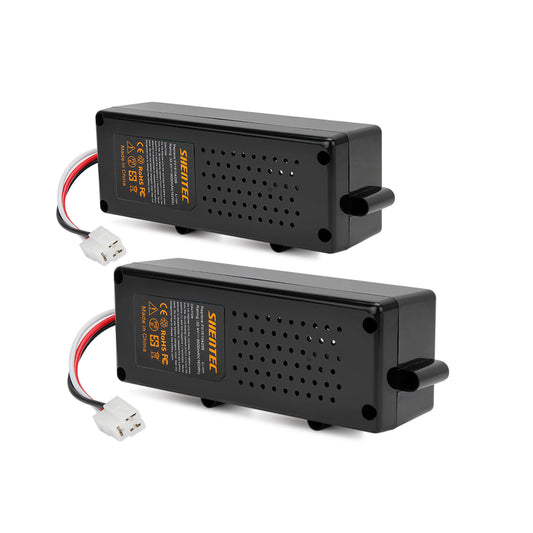 SHENTEC Lot de 2 batteries Li-ion 32.4V 5.0Ah pour Bosch Indego F016104299 Indego 800 1000 1200 3600