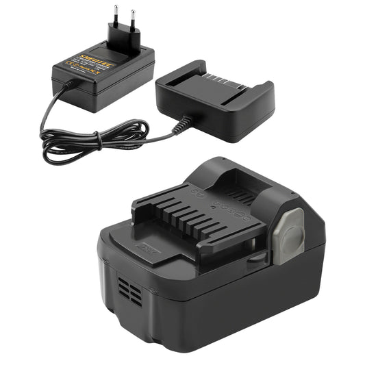 Chargeur de batterie de remplacement SHENTEC 14.4V 6000mAh pour Hitachi BSL1415 BSL1430 329877 329901