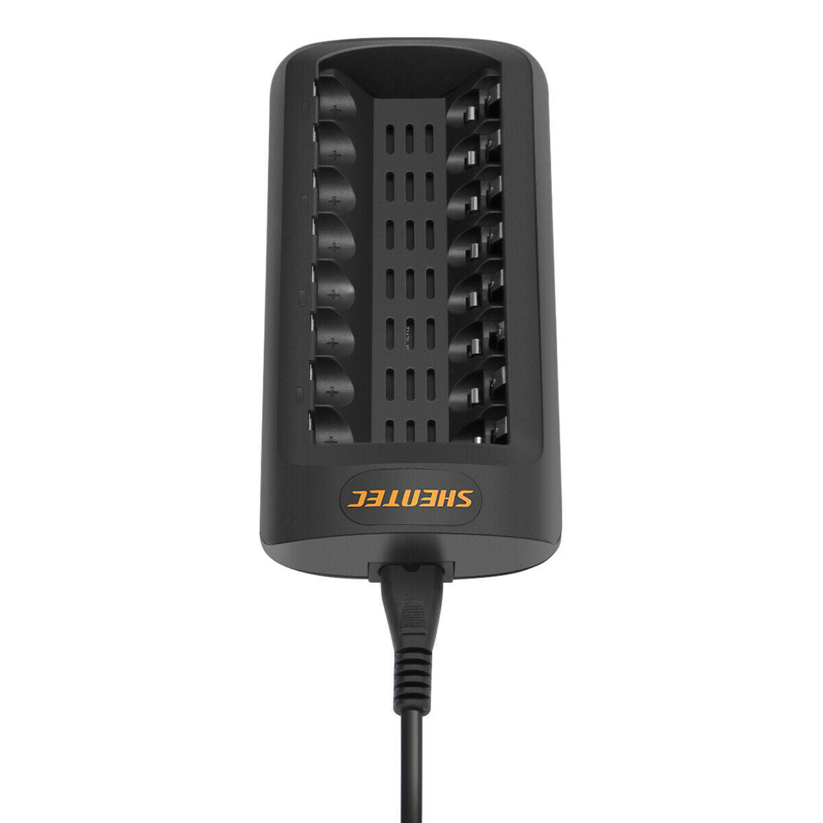 SHENTEC Chargeur intelligent à LED pour 8 batteries rechargeables AA/AAA Ni-MH/Ni-Cd