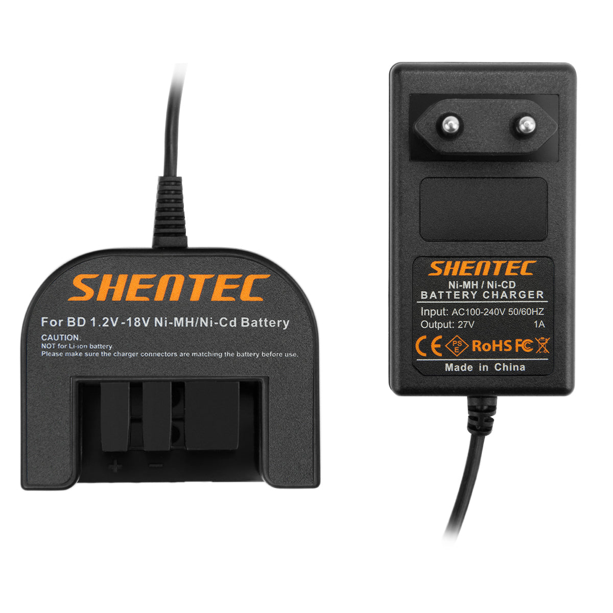 SHENTEC 9.6V-18V Ni-MH CHARGEUR DE BATTERIE POUR BLACK DECKER A12 A1712 FSB12 HPB12 B-8315 FS120B