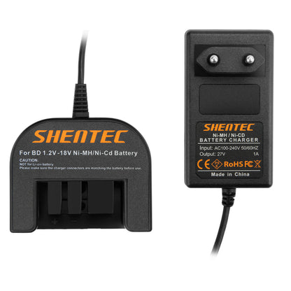 SHENTEC 9.6V-18V Ni-MH CHARGEUR DE BATTERIE POUR BLACK DECKER A12 A1712 FSB12 HPB12 B-8315 FS120B