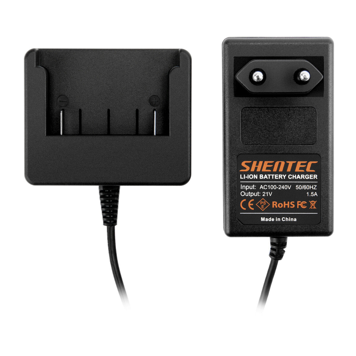 SHENTEC Chargeur de batterie Li-Ion 18V pour BOSCH BAT609 BAT609G BAT610 BAT618 17618