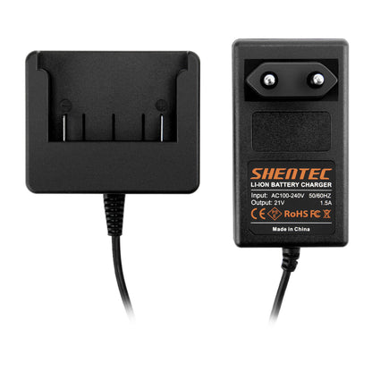 SHENTEC Chargeur de batterie Li-Ion 18V pour BOSCH BAT609 BAT609G BAT610 BAT618 17618