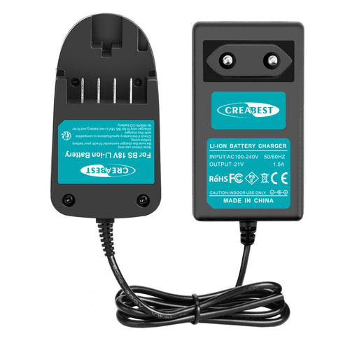 SHENTEC Chargeur Li-ion 18V pour Bosch PST 18 LI PSB 18 LI-2 1600Z00000 1600Z0003U