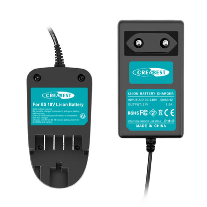 SHENTEC Chargeur Li-ion 18V pour Bosch PST 18 LI PSB 18 LI-2 1600Z00000 1600Z0003U