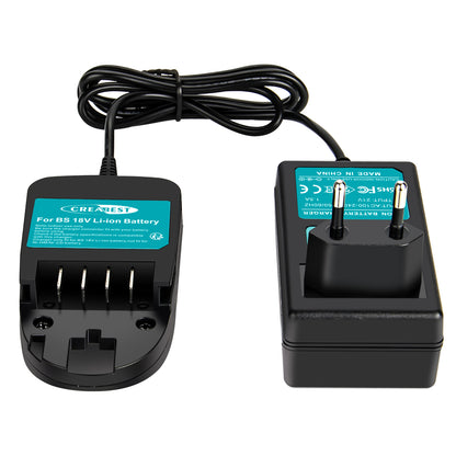 SHENTEC Chargeur Li-ion 18V pour Bosch PST 18 LI PSB 18 LI-2 1600Z00000 1600Z0003U