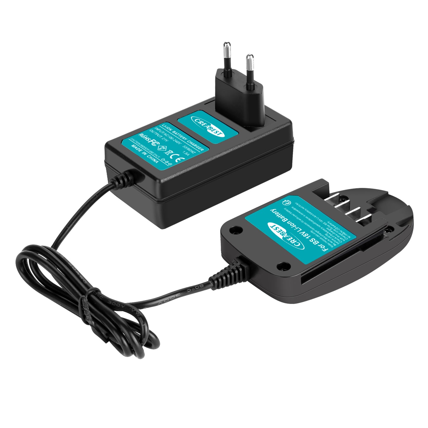 SHENTEC Chargeur Li-ion 18V pour Bosch PST 18 LI PSB 18 LI-2 1600Z00000 1600Z0003U