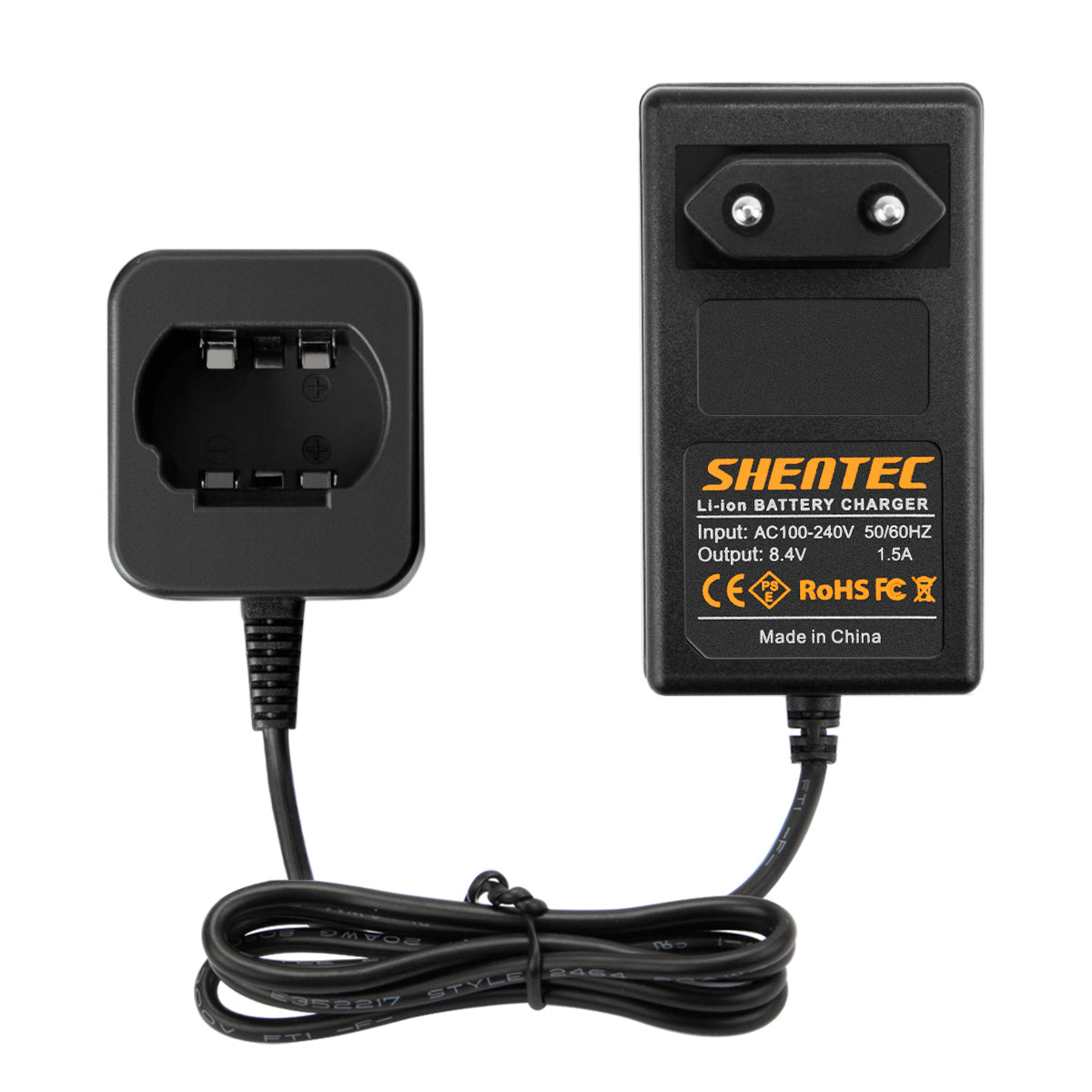 SHENTEC Chargeur de batterie Li-ion 7,2V pour Dewalt DCB080 DCF680N1 DCF682 DCF680G2 DW4390