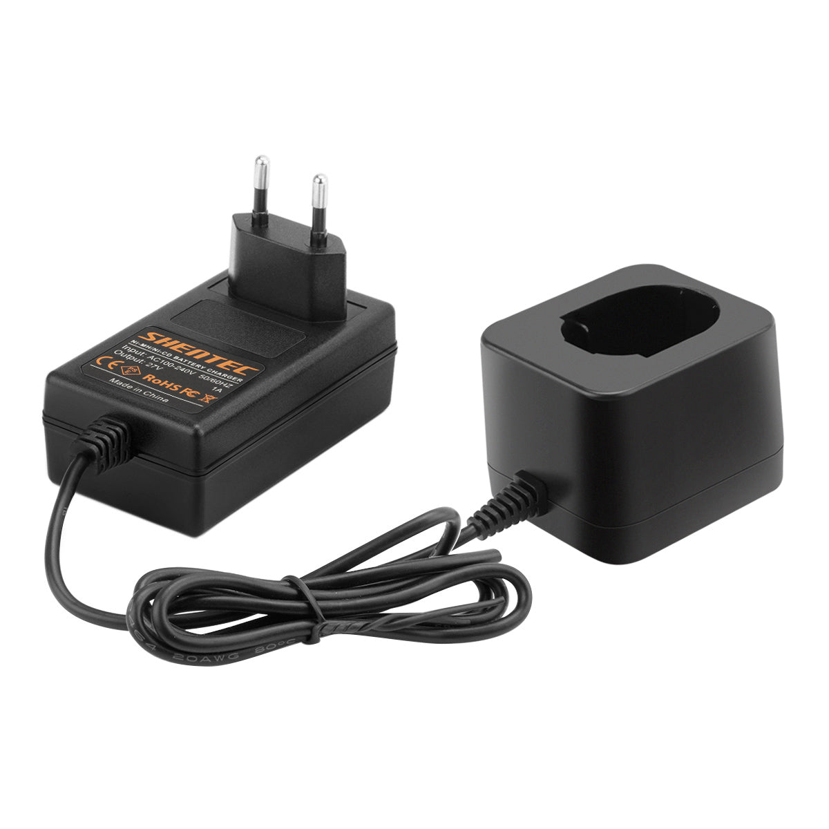 Chargeur de batterie SHENTEC pour Dewalt DW925K-2, DW925K2, DW920K, DW920K-2 (1.2V–18V)