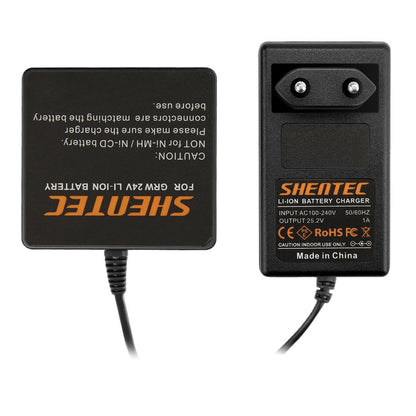 SHENTEC Chargeur de batterie lithium 24V pour GreenWorks G-24 29807 29322 29852 29837 29842