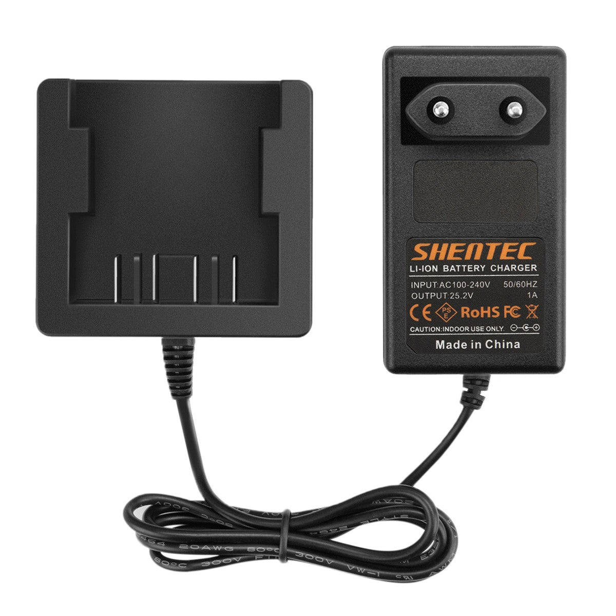 SHENTEC Chargeur de batterie lithium 24V pour GreenWorks G-24 29807 29322 29852 29837 29842