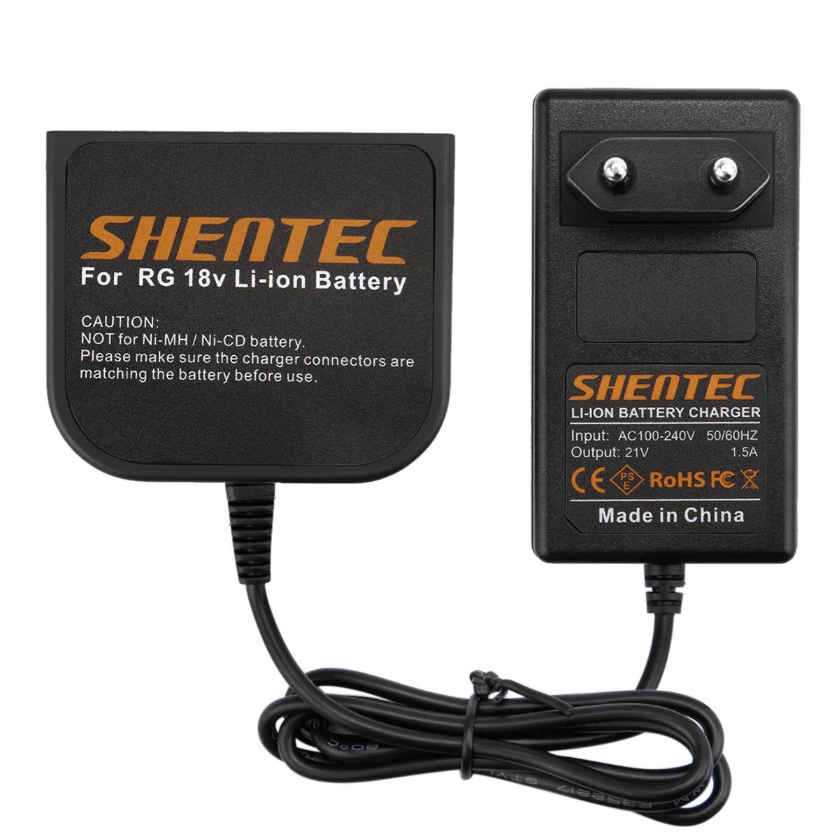 Chargeur de batterie Li-ion SHENTEC 18V pour AEG M1830R B1820R L1815R B1830R BUS18X B1814G BX18