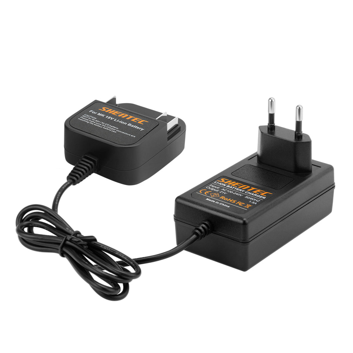 Chargeur de batterie Li-ion SHENTEC pour Makita BL1830 LXT400 BL1815 BL1840 194205-3 BL1850
