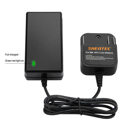 Chargeur de batterie Li-ion SHENTEC pour Makita BL1830 LXT400 BL1815 BL1840 194205-3 BL1850