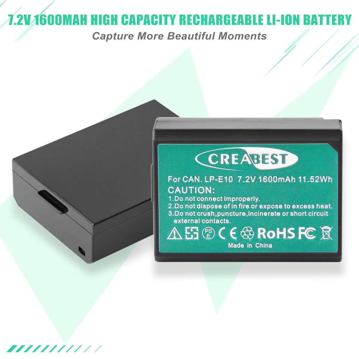 2x LP-E10 Batterie et Chargeur Pour Canon Rebel T3 T5 Kiss X50 EOS 1200D 1300D 2000D